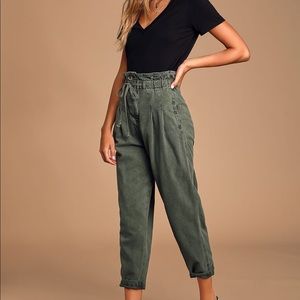 Free People paper bag pants